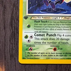Light Ledian 24/105 Neo Destiny 1st Edition Rare MP Pokemon Card Vintage WOTC - Image 4