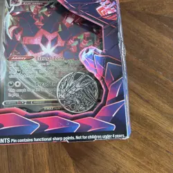OPENED BOX WITH PROMOS - NO PACKS Pokemon TCG Eternatus VMAX Premium Collection - Image 2
