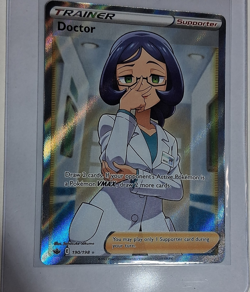 Pokemon Doctor 190/198 Chilling Reign Full Art Holo Ultra Rare Sakuma - Image 1