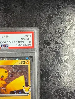 2026 POKEMON TEF EN PIKACHU POKEMON DAY 2026 COLLECTION #051 - PSA 8 - Image 2