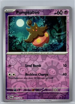 Pumpkaboo 077/182 Common Paradox Rift Pokemon Reverse Holo Near Mint - Image 1