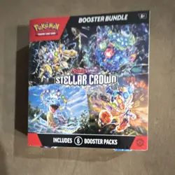 Pokemon Scarlet & Violet: Stellar Crown Booster Bundle Box – 6 Booster Packs - Image 1
