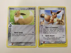 2x Eevee 68/113 & Eevee 63/100 Pokemon TCG LP - Image 1
