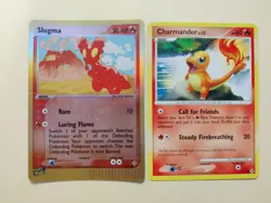 Slugma 72/97 (Holo) & Charmander 59/99 Pokemon TCG LP/HP - Image 1