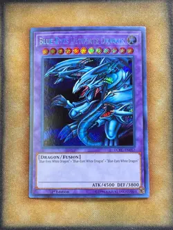 Yugioh Blue-Eyes Ultimate Dragon LCKC-EN057 Secret Rare 1st Ed NM - Image 1