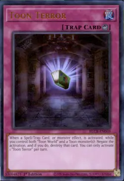 Toon Terror BLCR-EN069 Ultra Rare Battles of Legend: Crystal Revenge Yu-Gi-Oh NM - Image 1