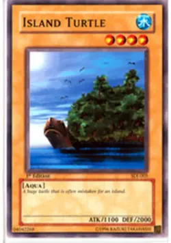 Island Turtle - SDJ-005 - Common - Unlimited Edition - Lightly Played - Image 1