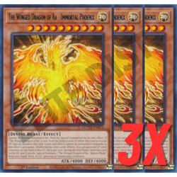 Yugioh The Winged Dragon of Ra-Immortal Phoenix (MZTM-EN074) 1st Ed RARE (NM) 3X - Image 1