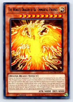 The Winged Dragon of Ra - Immortal Phoenix Rare Maze of the Master MZTM-EN074 LP - Image 1