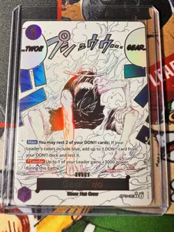 Gear Two OP11-080 Manga Alternate Art One Piece a Fist of Divine Speed ENG - Image 1
