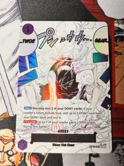 Gear Two OP11-080 Manga Alternate Art One Piece a Fist of Divine Speed ENG - Image 3
