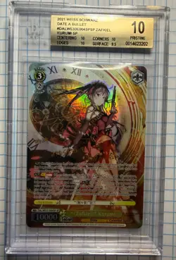 2021 Weiss Schwarz Date A Bullet – “Zafkiel” Kurumi SP (DAL/WE33-E004SP SP) BGS - Image 1