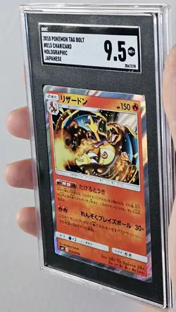 2018 Pokemon Japanese Tag Bolt #13 CHARIZARD SGC 9.5 Mint+ Nice Card! - Image 1