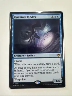 Quantum Riddler #072 Edge of Eternities Creature Sphinx Blue 2025 MTG Card LP - Image 1