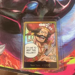 One Piece Gold D. Roger Gold Don!! Card OP-13 Carrying On His Will—NM - Image 1