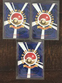Lot Of 3 Vintage Japanese Pokemon Card Set Played Arcanine Rhydon Feraligtr - Image 2