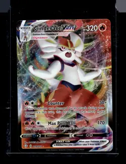 Cinderace VMAX Ultra Rare Fire holo Shining Fates #019/072 [Near Mint] Pokemon T - Image 1