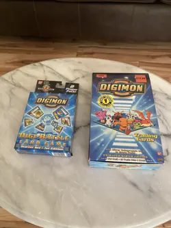 Digimon Trading Cards and Battle Cards used never played open packs - Image 1