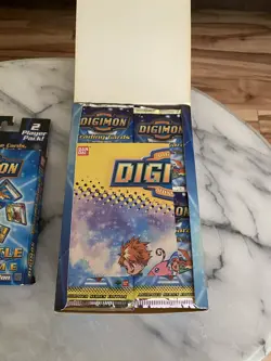 Digimon Trading Cards and Battle Cards used never played open packs - Image 2
