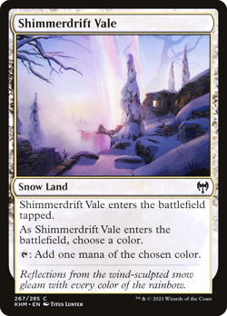 SHIMMERDRIFT VALE x4 mtg NM-M Kaldheim 4 Common - Image 1