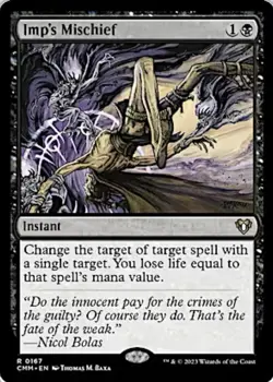 MTG Commander Masters CMM Imp's Mischief MINT - Image 1