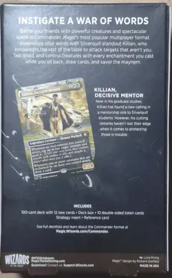 MTG Secrets of Strixhaven Silverquill Influence Commander Precon Deck Sealed - Image 2