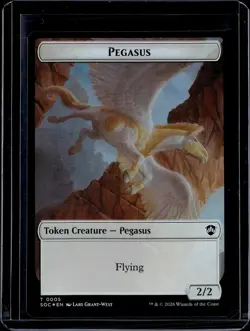 Contract // Pegasus Token - 3 // 5 - Foil - SOC - NM - MTG - Image 2