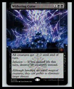 Withering Curse (Extended Art) Foil | 330 NM/M | Secrets of Strixhaven | MTG - Image 1