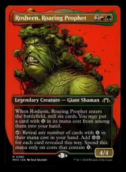 Rosheen, Roaring Prophet (Borderless) #380 MTG Modern Horizons 3 NM X1 - Image 1