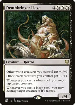 MTG Deathbringer Liege [C21] #214 LP - Image 1