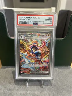 PSA 10 - Pokemon TCG Scarlet & Violet Twilight Masquerade Greninja EX 214/167 - Image 1