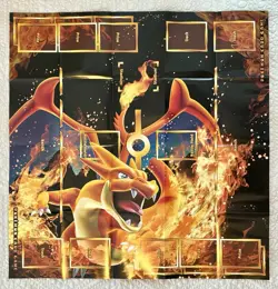 Pokemon TCG - XY Mega Charizard EX Theme Deck Playing Battle Mat - Korean - Image 1