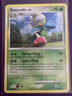 Pokemon TCG - Roserade 13/130 [Holo] - Diamond & Pearl - LP - Image 1