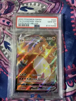 2020 Pokemon Darkness Ablaze Charizard VMAX 020/189 PSA 10 GEM MINT - Image 1