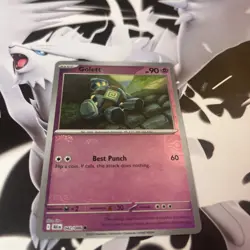 Golett Master Ball Reverse Holo Rare 042/086 - Black Bolt Pokemon TCG NM - Image 1