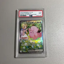 2025 Pokemon EN SV Journey Together Lillie's Clefairy ex SIR #184/159 PSA 9 - Image 1