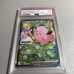 2025 Pokemon EN SV Journey Together Lillie's Clefairy ex SIR #184/159 PSA 9 - Image 2
