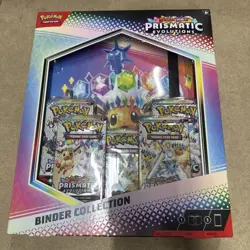 Pokemon TCG Prismatic Evolutions Binder Collection 5 Booster Packs New & Sealed - Image 1