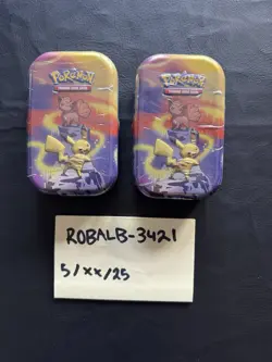 LOT OF 2 Pokemon TCG Kanto Power Mini Tin [Vulpix] *SEALED* - Image 1