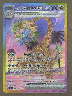 Alolan Exeggutor EX 242/191 Pokemon | Surging Sparks Holo | English | Amazing NM - Image 1