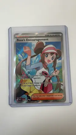 Pokemon TCG Rosa’s Encouragement 114/088 SR Full Art Perfect Order NM - Image 3