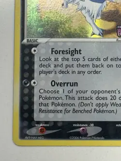 Pokemon TCG Absol 18/110 Holon Phantoms Reverse Holo Stamped - Image 5
