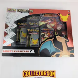 Pokemon TCG Celebrations Collection Lance's Charizard V Box 820650101625 - Image 1