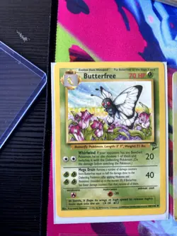 Butterfree 34/130 Uncommon Base Set 2 Pokemon Moderately Played - Image 1