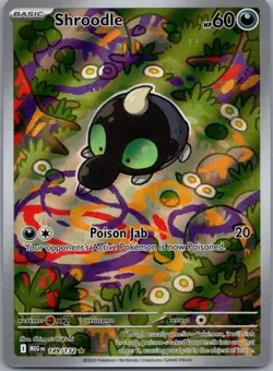 Shroodle 149/132 Mega Evolution Pokemon TCG Holo Illustration Rare NM - Image 1