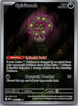 Spiritomb 148/132 Mega Evolution Pokemon TCG Holo Illustration Rare NM - Image 1