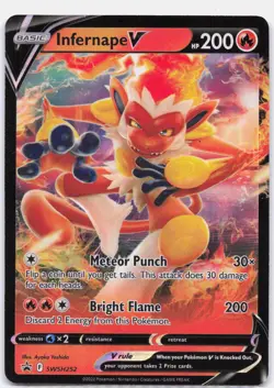 Infernape V SWSH252 Holo Promo Sword & Shield Promo Pokemon Near Mint - Image 1