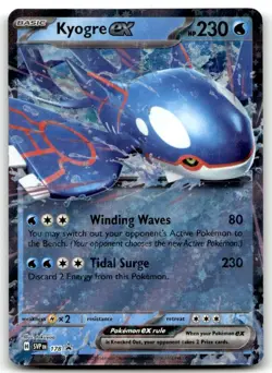 Kyogre ex 178 Holo Promo Scarlet & Violet Promo Pokemon Lightly Played - Image 1