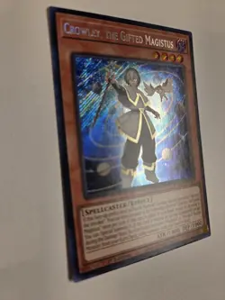 Crowley, the Gifted Magistus BLMM-EN044 Secret Rare Yugioh 1st Edition Dracotail - Image 2