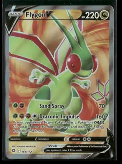 Flygon V 164/172 Ultra Rare Brilliant Stars Pokemon NM/M - Image 1